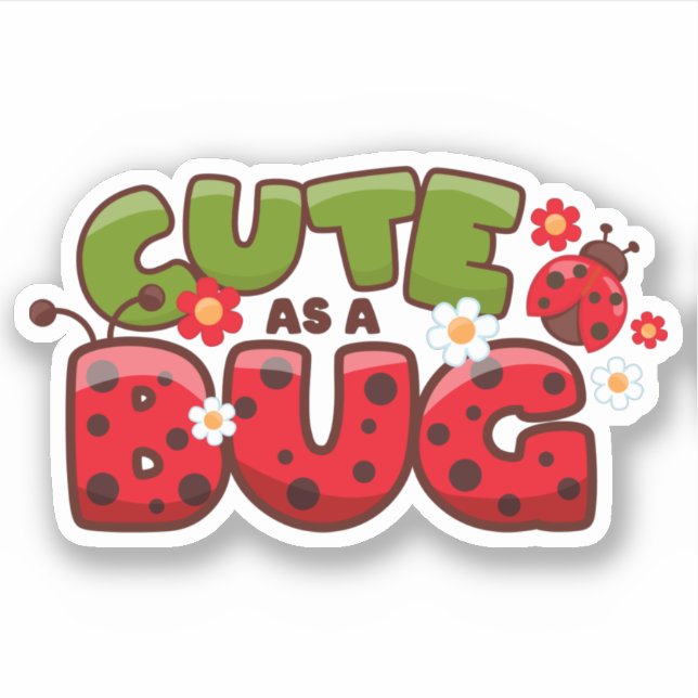 Sticker Mignon comme tout (Devant)