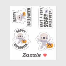 Sticker mignon Halloween maman