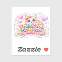 Mignon Kawaii Merci Beaucoup Nom de Chat Rose Past