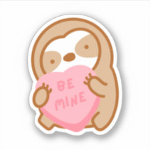 Mignon Valentine Be Mine Candy Heart Sloth