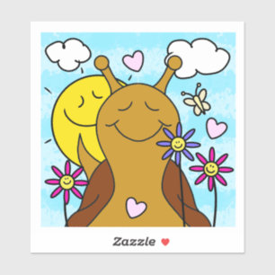 Sticker Mignonette Envoi Sourires Printemps   Vinyle