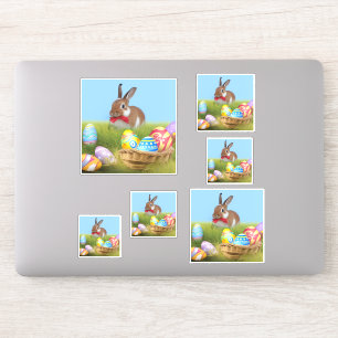 Sticker Mignonne Bunnyfor Pâques pour une humeur positive