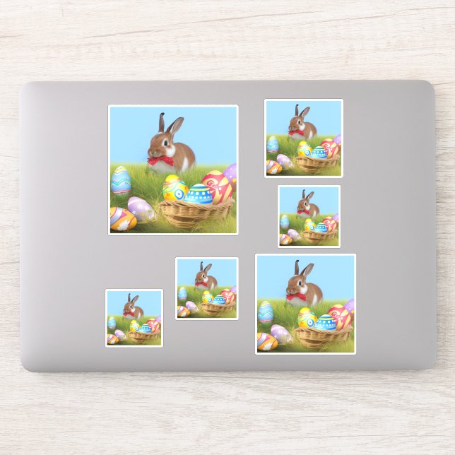 Sticker Mignonne Bunnyfor Pâques pour une humeur positive (Ordinateur)