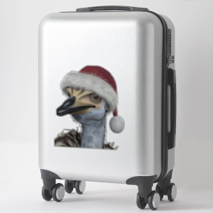 Sticker Mignonne Emu Australien Portant Un Casquette Festi