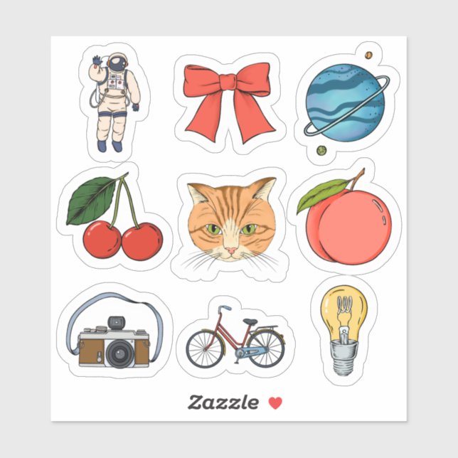 Sticker Mignons (Feuille)