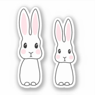 Sticker Mignons lapins