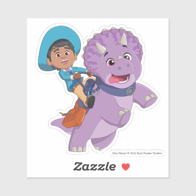 Sticker Miguel et Tango | Dino Ranch (Feuille)