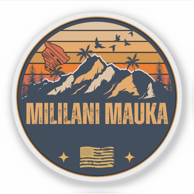Sticker Mililani Mauka, Hawaï (Devant)