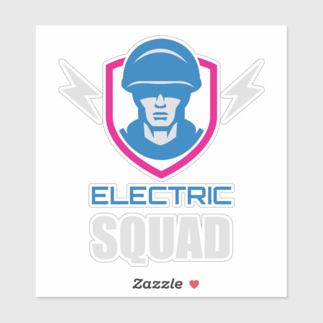 Sticker Military Squad Soldier Neon (Feuille)