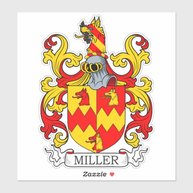 Sticker Miller Family Crest (Feuille)