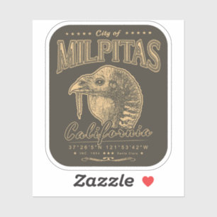 STICKER MILPITAS PÈRE NOËL CLARA - SILICON VALLEY CALIFORN