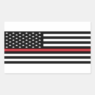 Sticker "mince Red Line Flag"