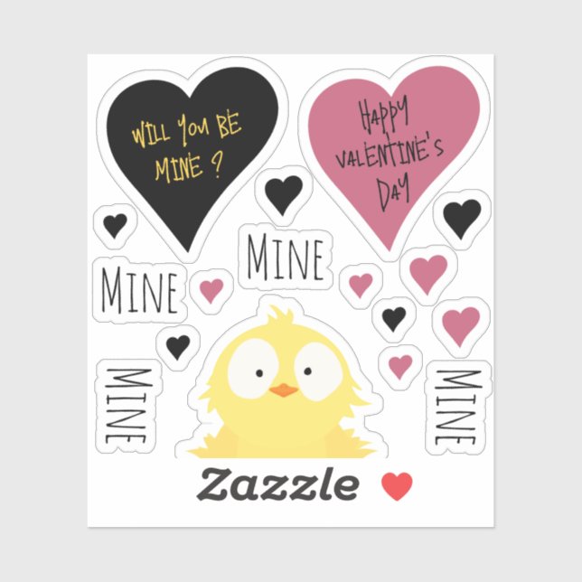Sticker Mine Cute Mine Mine Mine Collection de la mine Pou (Feuille)