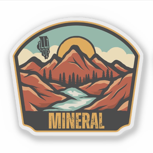 Sticker Mineral, Illinois  (Devant)