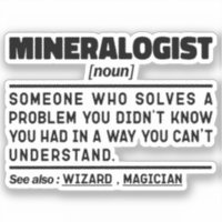 Mineralogiste Noun Géologie Science Cool