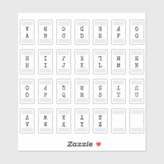 Sticker Mini Alphabet Index Tab Page Divider Tab Folded