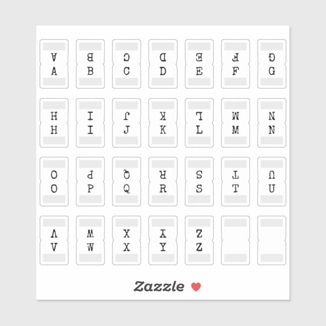 Sticker Mini Alphabet Index Tab Page Divider Tab Folded  (Feuille)