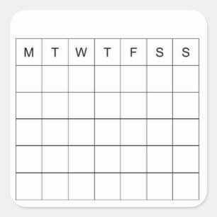 Sticker Mini calendrier du journal des puces