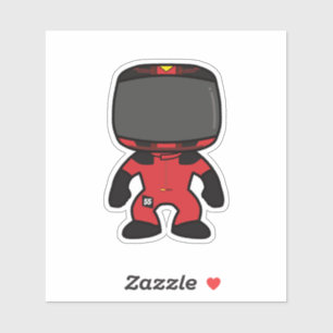 Sticker Mini Figure personnalisée Carlos Sainz - Saison F1