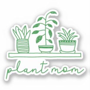 Sticker Mini Plante Maman mignonne Plante