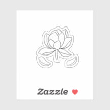 Minimal Lotus Line Art – Zen Floral Illustration
