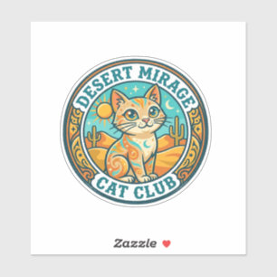 Sticker Mirage du désert Chat Idée cadeau pour maman de ch
