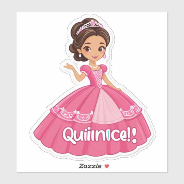 Sticker Mis Quince, Mis Reglas!" (Quinceañera) (Feuille)