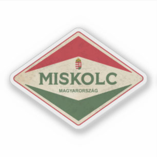 Sticker Miskolc Hongrie Vintage