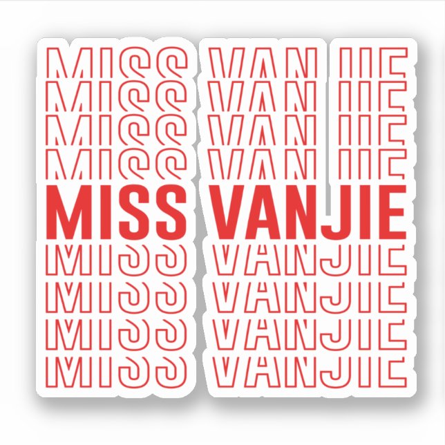 Sticker Miss Vanjie (Devant)