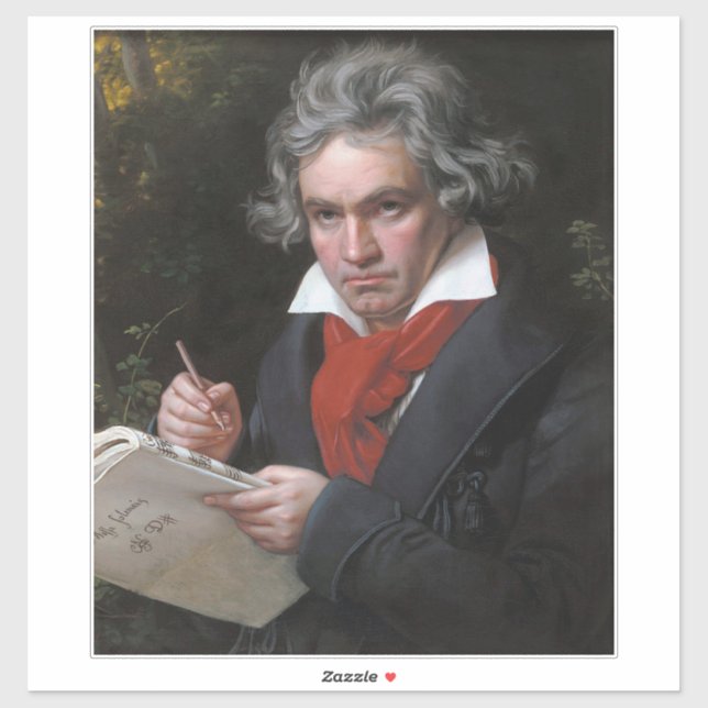 Sticker Missa Solemnis : Ludwig Beethoven Musique classiqu (Feuille)