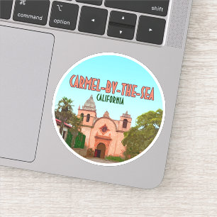 Sticker Mission Carmel-By-The-Sea Basilique Californie