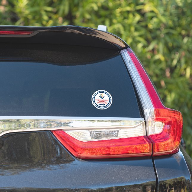 Sticker Mission - Transform World - Amour et Justice (Côté voiture)