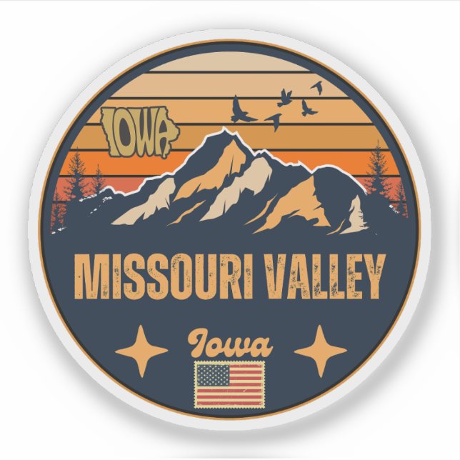 Sticker Missouri Valley, Iowa (Devant)
