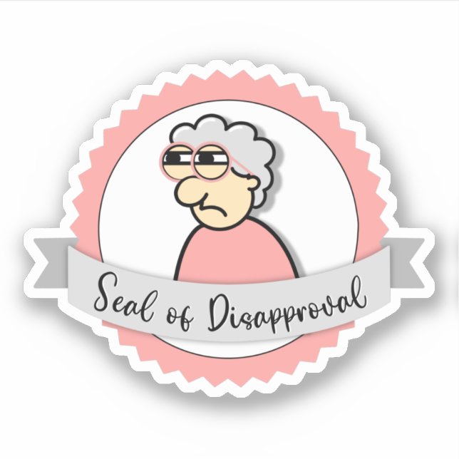 Sticker Missus Lugnot pour désapprobation (Devant)