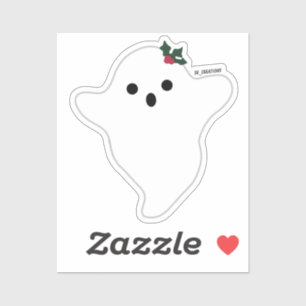 Sticker Mistletoe Ghost