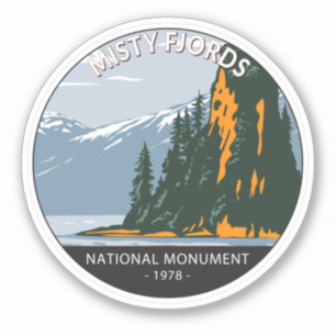 Sticker Misty Fjords National Monument New Eddystone