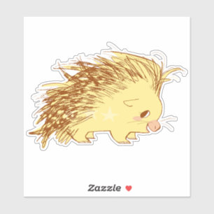Sticker Mlle Pricklepuff (Porcupine libertaire)