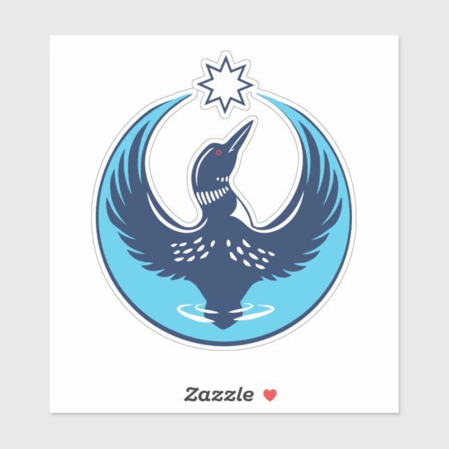 Sticker MN Loon en hausse (Feuille)