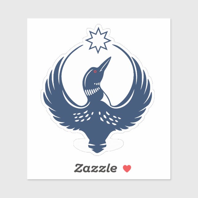 Sticker MN Loon Rising (Feuille)
