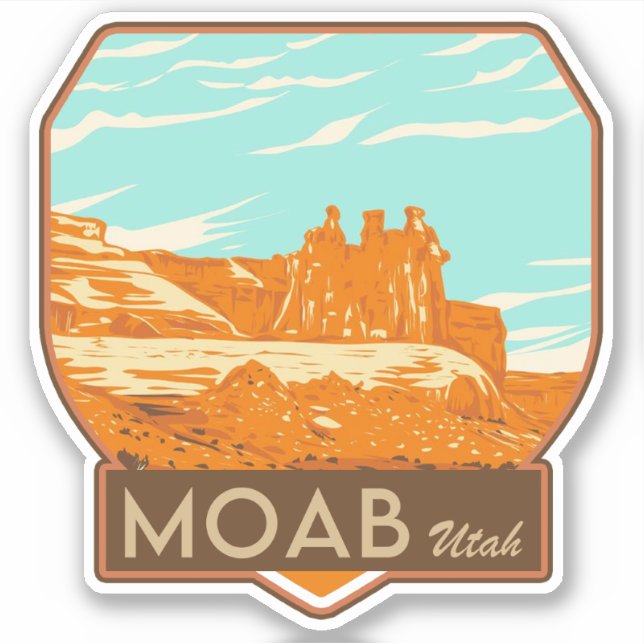 Sticker Moab Utah (Devant)