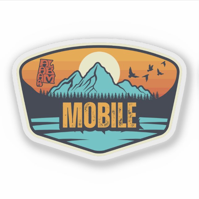 Sticker Mobile, Alabama (Devant)