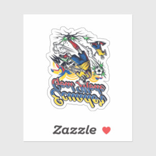 Sticker Mode de but Équateur Skeleton Striker Nations Dyna