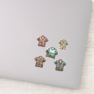 Sticker Mode d'été des chemises hawaïennes