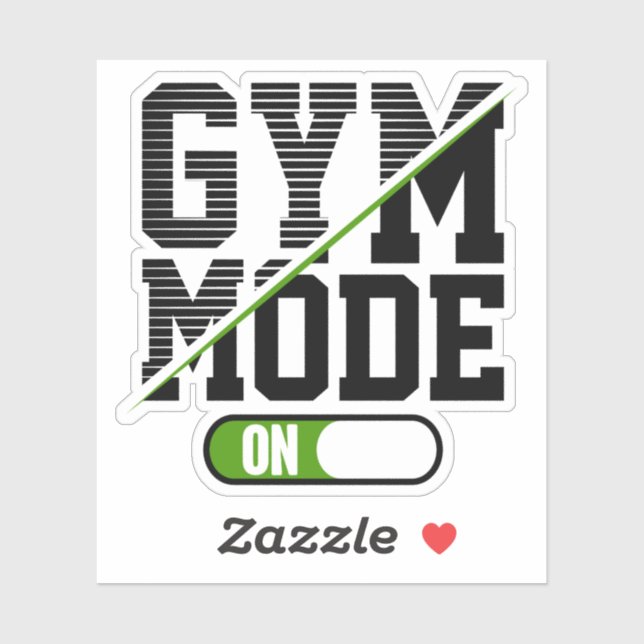 Sticker Mode Gym Sur L'Entraînement Gym (Feuille)