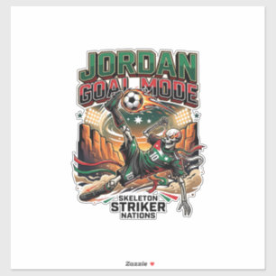 Sticker Mode Jordan Objectif Squelette Nations Attaquant D