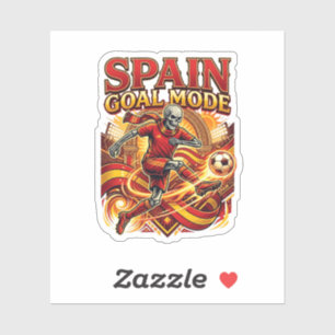 Sticker Mode squelette de but d'Espagne Nations Streetwea
