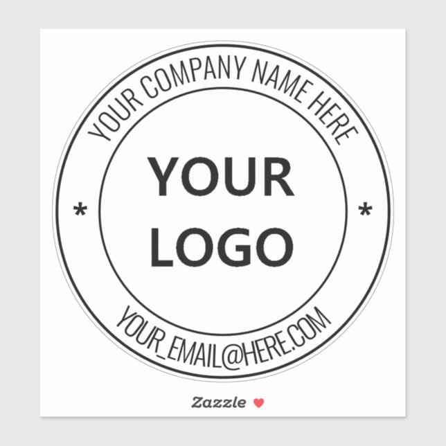 Sticker Modèle d'autocollant promotionnel avec logo d'entr (Feuille)