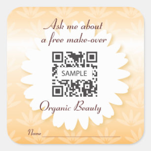 Sticker Modèle de beauté biologique