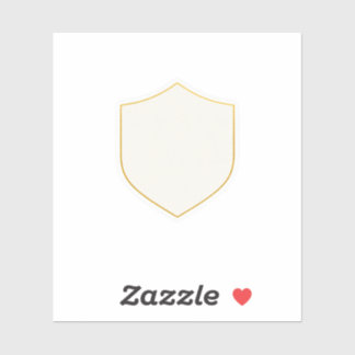 Sticker Modèle de mariage Luxe Fine Line Gold Crest Stick