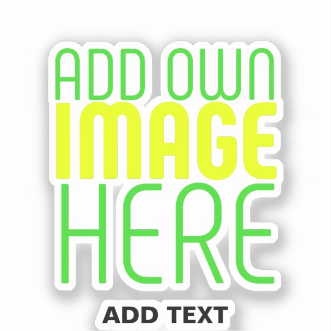 STICKER MODÈLE DE TEXTE D'IMAGE SIMPLE ET CLAIR MODERNE (Recto)